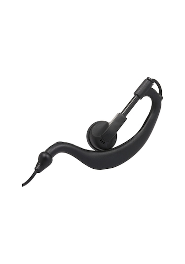 Jokmae Kenwood, Baofeng, Retevis Uyumlu K Fişli Kalın Kablo Telsiz Kulaklığı Tüm Modeller İçin - Siyah