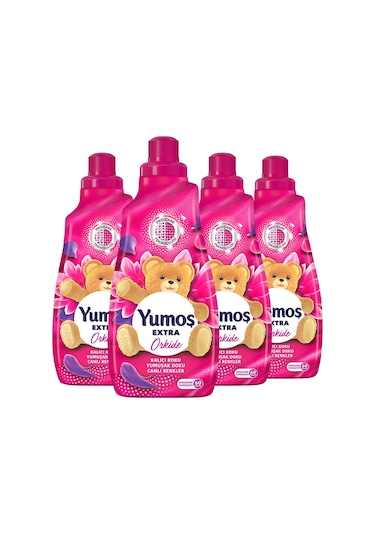 Yumoş Çamaşır Yumuşatıcısı Extra Konsantre Orkide 4 x 1440 ML