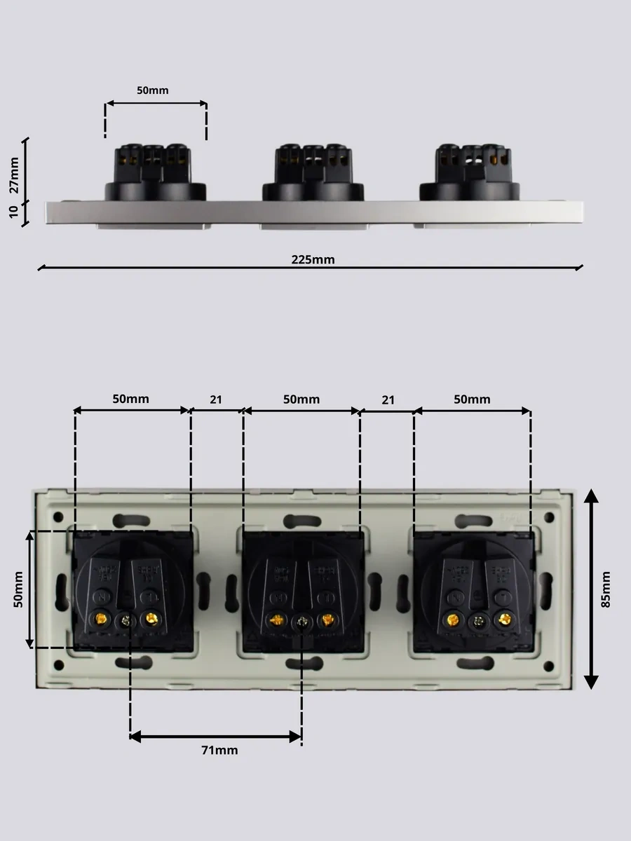 Vo'stabl Üçlü Topraklı Altın Priz 182590562 103
