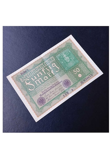 1919 Berlin 50 Mark Ca/çil Eski Yabancı Kağıt Para