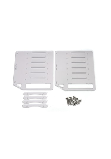 Kangvka Akrilik Sabit Disk Rafı 6 Katlı - Özel Tasarım 4-10 Konum Seçeneği, Hızlı Kurulum, Soğutma Ve Sabitlik Artırıcı