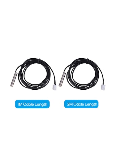 Dofolink Ntc 10k/b3435 Sıcaklık Sensörü -50 C/+110 C Aralığı 1 C Doğrulukta 2 Metre Su Geçirmez Termistör Prob