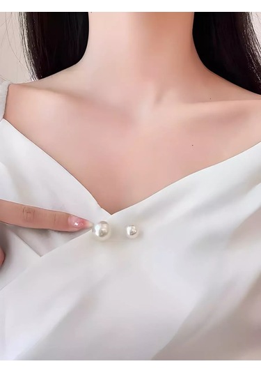 Beautiful Detail Kadın Broşları Takı İğneleri. 3 Adet Beyaz Set 38372939 Beyaz