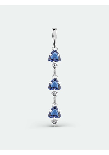 Torgovyj Dom Uvelir Holding 925 Ayar Safir Taşlı Gümüş Kolye Diliği 278859098