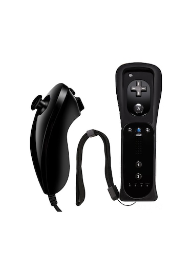 Kosona Wıı Oyun Konsolu İçin Taşınabilir Siyah El Kontrolcüleri, Eğlenceli Aile Ve Arkadaş Zamanları