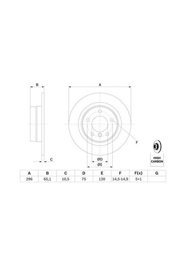 Bmw 1 E87 120İ 2004-2011 Bosch Arka Disk 2 Adet