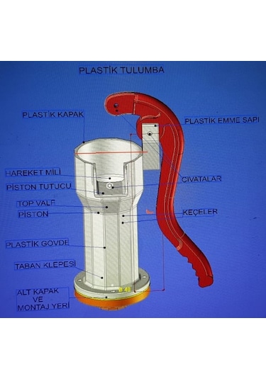 Ymk Plastik 3'' Plastik Su Tulumbası 1-1/2''