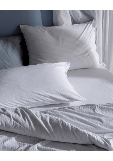 Madame Coco Marlene Tek Kişilik %100 Pamuk Penye Lastikli Nevresim Takımı - Beyaz 8684427198902 Beyaz