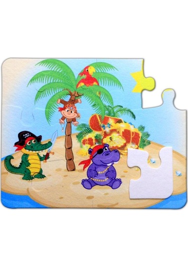 Tox Gökkuşağı 3+ Keçe Yapboz 3 Yaş Puzzle T042