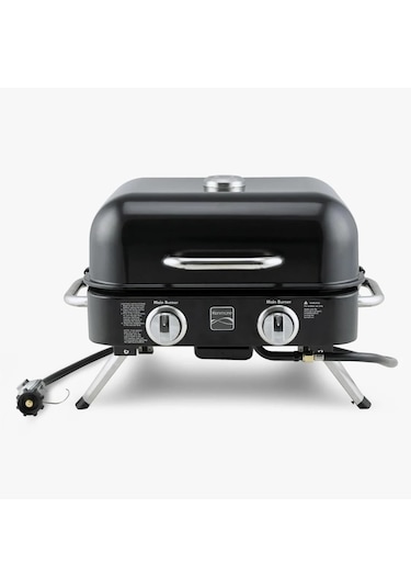 Kenmore Masa Üstü Gazlı Barbekü Siyah Siyah