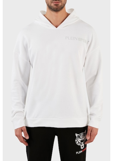 Plein Sport FIPSC131501 Erkek Sweat Beyaz