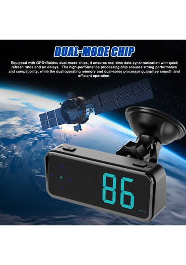 Padalink Araç Hud Göstergesi: Gps, Hız Alarmı, Renkli Led Ekran İle Gerçek Zamanlı Hız Ve Yön Gösterimi