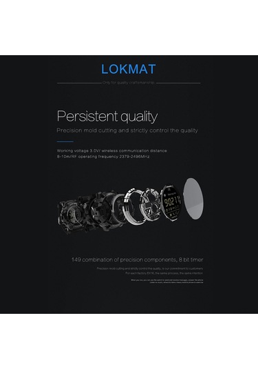 Geeroyoo Lokmat Mk16 Spor Akıllı Saat: 12 Ay Pil Ömrü, Ip67/5atm Su Geçirmezlik, El Parlaklık, Aktivite Takibi, Uyku Takibi, Bluetooth, Android/ios Desteği Kırmızı