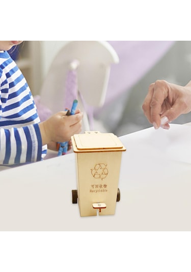 Homyl Flip Çöp Tenekesi Dıy 3d Geri-dönüştürülebilir