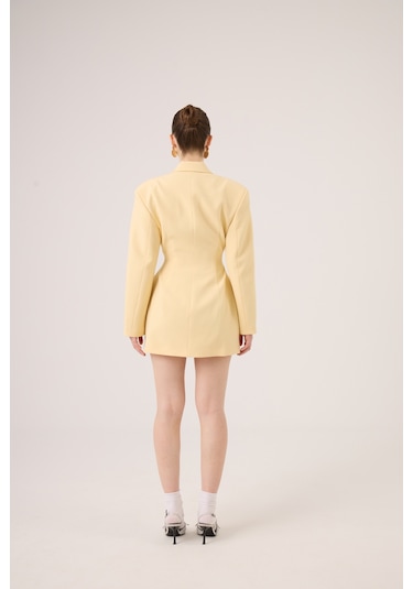 Holly Lolly Belden Oturmalı Galina Blazer Ceket Sarı