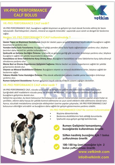 Vk-pro Performance Calf Bolus - 24 Adet 30 Gr Yuturma Aparatı Hediyeli