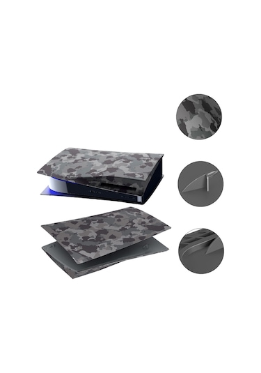 Ps5 Cd-rom Sürümü İçin Oyun Konsolu Kamuflaj Kabuk Koruyucu Kapak