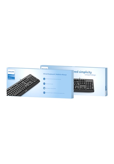 Philips SPK6207 Kablolu Türkçe Q Klavye Siyah