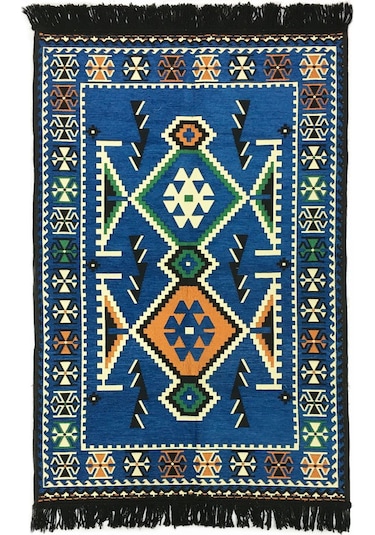 Shark Anadolu Kilim Mavi Renkli