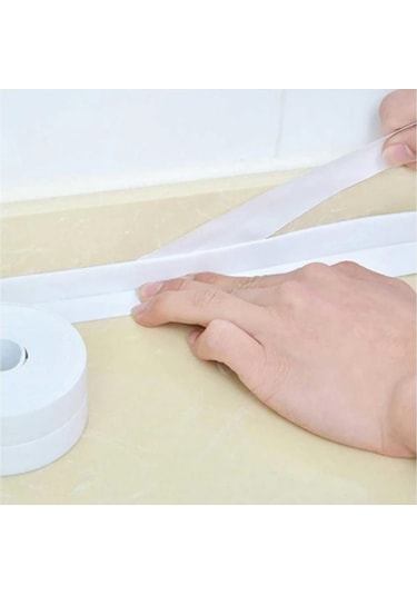 Sgs 1240 38mm 3.35m Beyaz Yapışkanlı Sızdırmazlık Bandı