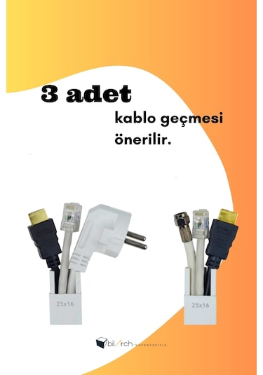Kablo Kanalı 25x16 Yapışkanlı 4 Adet 8 Metre
