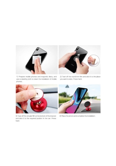 Mıknatıslı Araç Içi Telefon Gps Tutucu 360 Tüm Cihazlarla Uyumlu 519128533