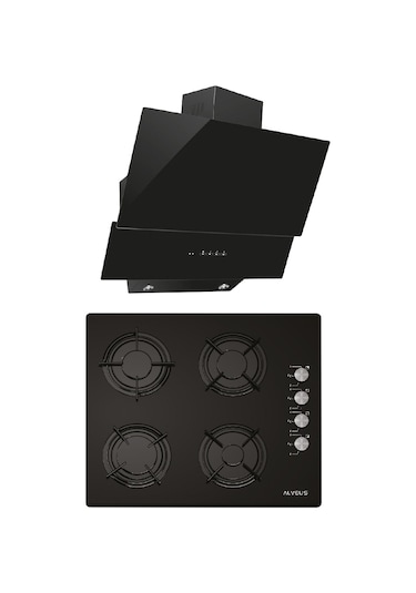 Alveus Pure GLS 640 - MOD 3000 Siyah Ankastre Set