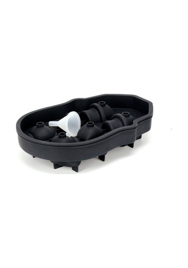 Xiyyadms Gıda Grubu Silikon Kafa Şekilli Buz Kalıbı - 4'lü Eski Tip, Esnek, Temizlenmesi Kolay, Ev/ofis/club Kullanıma Uygun Çok Renkli