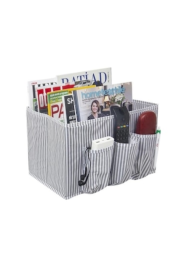 Kullanışlı Başucu Düzenleyici Çok Amaçlı Düzenleyici Organizer Hurç Kutu 02030 Gri