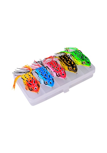 Springsun Yüzen Kurbağa Yem Seti - Tuzlu/tatlı Su Balıkçılığı İçin Yapay Yem