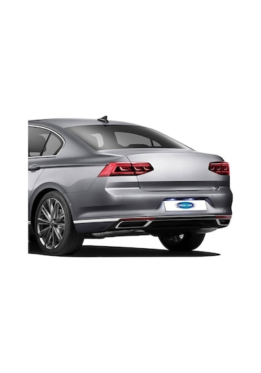 Omsa Vw Passat B8.5 Krom Arka Tampon Çıtası 3 Parça 2019 Ve Sonrası