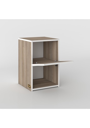 Kenzlife Komodin İzumi Crd 60 39 39 Komidin Kitaplık Ayakkabılık Kapaklı Arkalıklı Beyaz