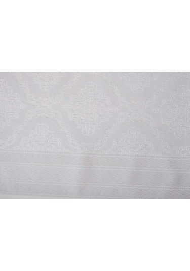 Finezza Roma Jakar Polyester Kumaş Krem Runner 45x150 cm - 1414