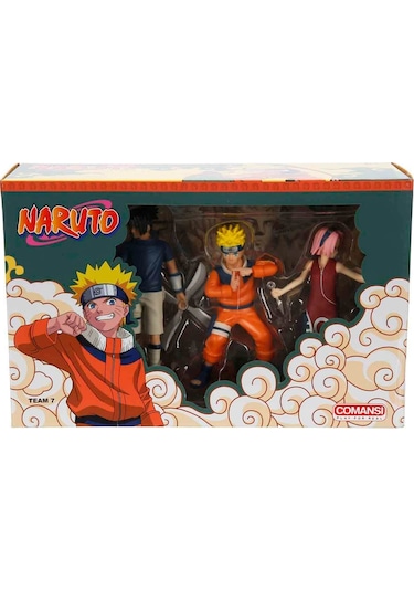 Naruto 3 Lü Figür Seti Sasuke, Sakura Ve Naruto Tek Kutuda Naruto