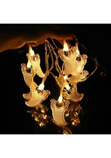 150 Cm 10led Cadılar Bayramı Led Dize Işık Taşınabilir Kabak Hayalet Kafatası Işık Ev Bayramı Partisi Dekoratif Led Işık 56851301 Diğer