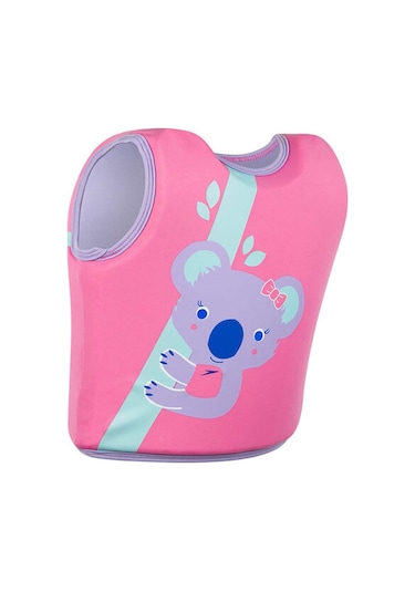 Speedo Koala Baskılı Batmaz Çocuk Yeleği Pembe Pembe