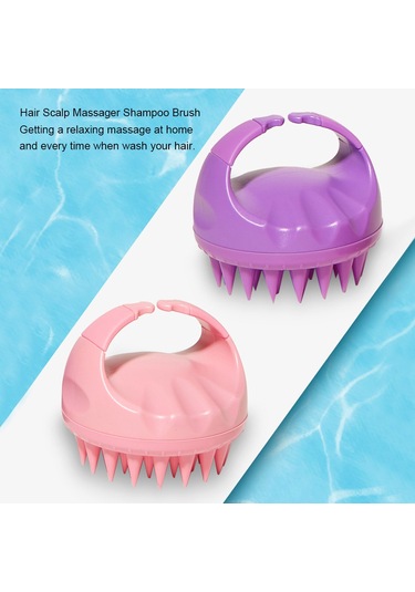 Yifomall Yumuşak Silikon Şampuan Fırçası - Saç Derisi Masajı Ve Temizlik İçin Ergonomik Tasarım, Siyah