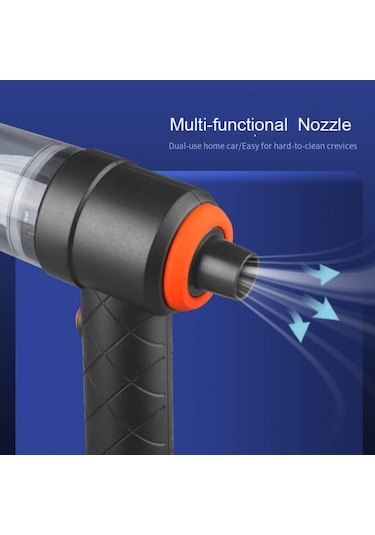 CBTxGlobal Yt-m2037 6000pa Çift Amaçlı Araç Akülü Süpürge Siyah