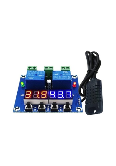Pazly Zfx-m452 Nem Ve Sıcaklık Kontrol Modülü Dijital Termostat Mavi