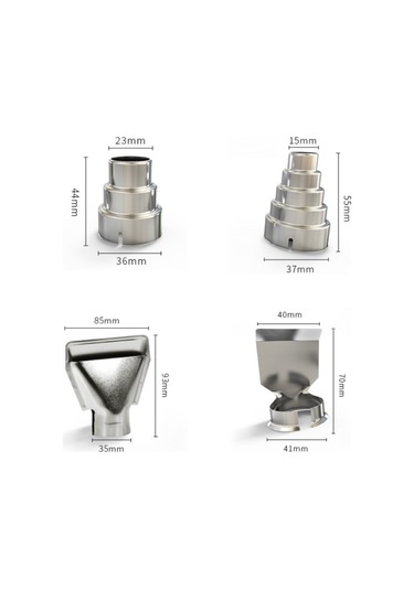 Sones Hilda Yüksek Sıcaklık Sıcak Hava Endüstriyel Sıcak Hava Filmi Aracı, Stil: Üç Rüzgar Nozulu