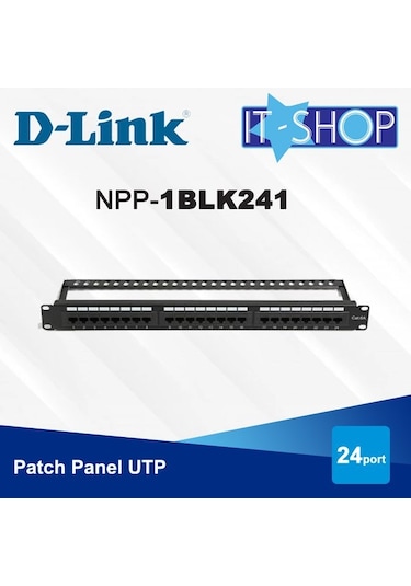 D Link Npp Al1Blk241 Cat6 Patch Panel