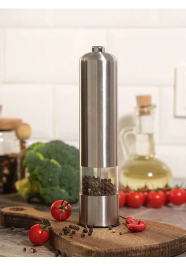 Evıe Elektrikli Baharat Ve Tuz Değirmeni 203440539 Gümüş