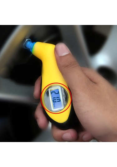 Symbee Kkmoon Dijital Lastik Basınç Ölçer - Lcd Ekranlı, 150psı'ye Kadar Hassas Ölçüm, Psı/bar/kpa/kgf/cm2 Seçenekleri