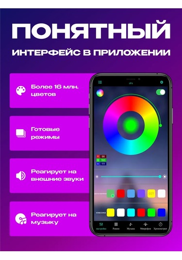 Volomarket 10 Metre Rgb Led Kumandalı Led Şerit 415473133 Beyaz