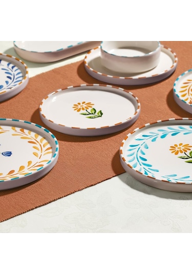 Nehir Summer Flowers 6 Kişilik 13 Parça Seramik Kahvaltı Takımı Diğer