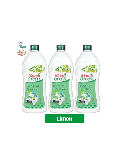 Mom's Green Bitkisel Banyo Wc Temizleyici Limon 3 x 750 ML