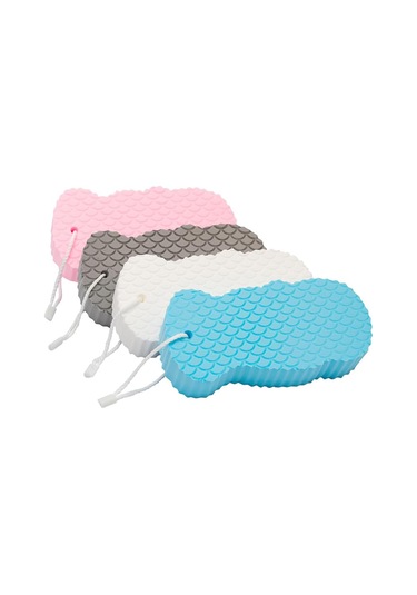 Gajeena 2 Adet 3d Duş Spongesi - Yumuşak Dokulu, Deri Ölü Hücrelerini Temizleyen, Evde Kullanımı Kolay Peeling Aleti Diğer