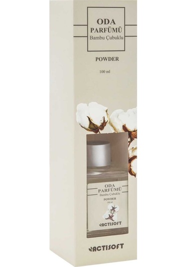 Bambu Çubuklu Pudra Odakokusu 100ml Amber - Okyanus - Pudra