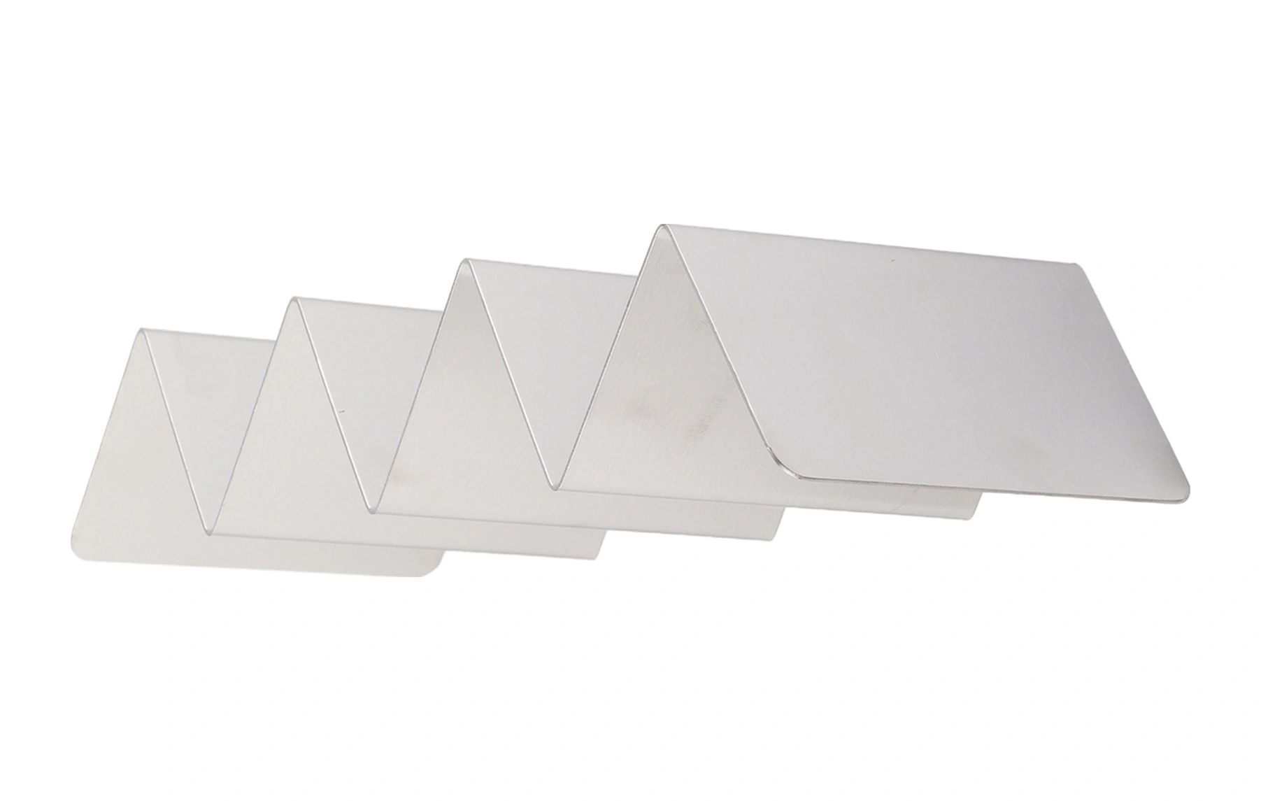 Wezone Paslanmaz Çelik Taco Tutucu - W Eğimli, 4 Taco Kapasiteli, Durağan Ve Yıkama Makinesine Uygun Ev Kullanımlı Meksika Yemeği Rafı Diğer