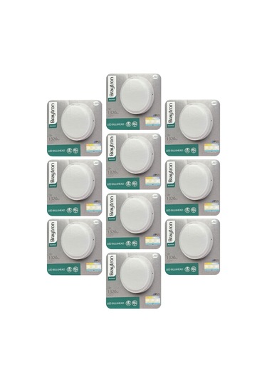 10 Adet Braytron 12w Beyaz, Günışığı, Sarı Işık Ayarlanabilir Dış Mekan Sıva Üstü Led Armatür Beyaz-günışığı-sarı Çok Renkli